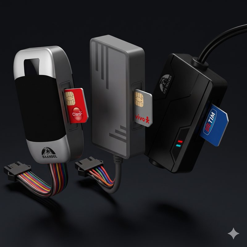 Rastreadores GPS com chip