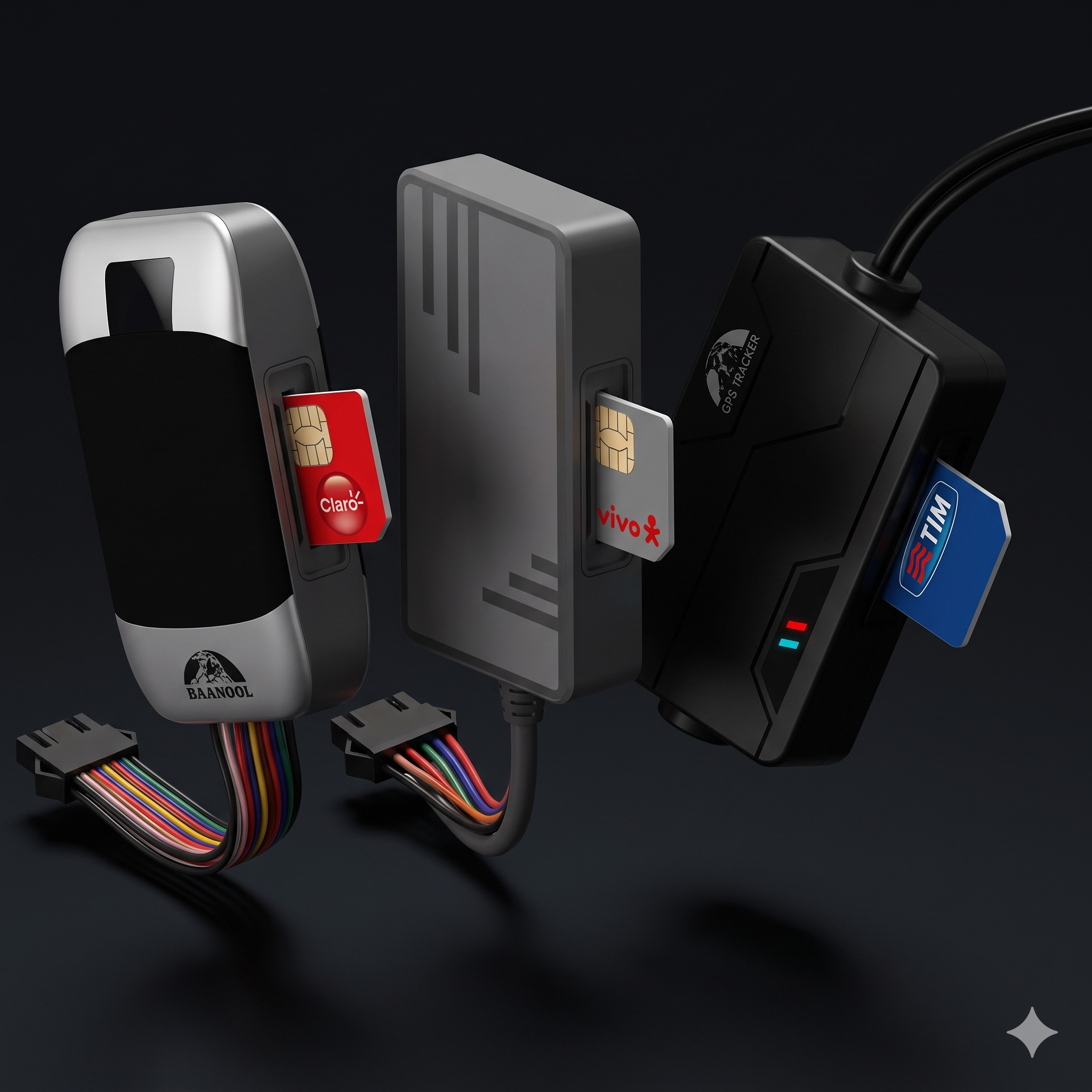 Rastreadores GPS com chip